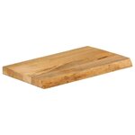 vidaXL Dessus de table à bord vivant 60x20x3 8 cm bois massif manguier