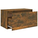 vidaXL Banc d'entrée 80x40x45 cm Chêne fumé Bois d'ingénierie