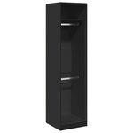 vidaXL Garde-robe Noir 50 x 50 x 200 cm Bois d'ingénierie