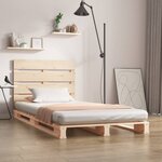 vidaXL Cadre de lit sans matelas 75x190 cm bois de pin massif
