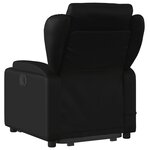 vidaXL Fauteuil inclinable de massage Noir Similicuir