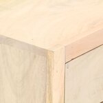 vidaXL Table de chevet doré 40 x 30 x 50 cm bois de manguier massif