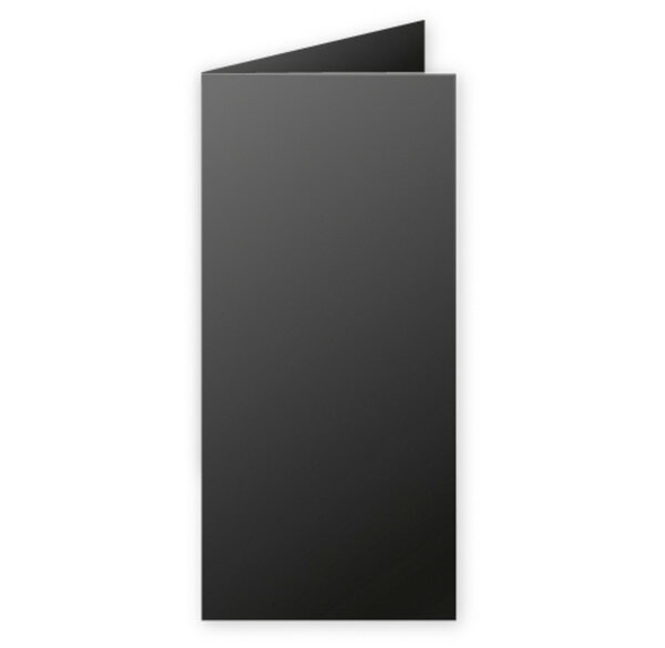 Paquet de 25 Cartes 210g pliée 106x213 noir Clairefontaine