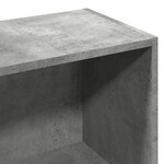 vidaXL Bibliothèque gris béton 57x28 5x141 cm bois d'ingénierie