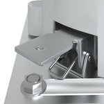 vidaXL Jeu de poteaux d'auvent blanc 300x245 cm fer