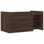 vidaXL Table basse chêne marron 100x50x50 cm bois d'ingénierie