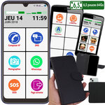 Le smart Initial 6,5 pouces 64 giga avec pochette smartphone senior pour DEBUTER