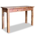 vidaXL Table console Bois de récupération massif 123x42x75 cm