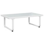 vidaXL Salon de jardin 4 Pièces et coussins Aluminium Noir