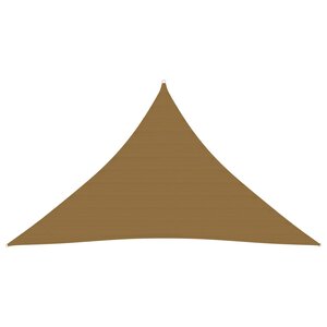 vidaXL Voile d'ombrage 160 g/m² Taupe 3x3x4 2 m PEHD