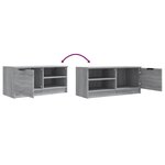 vidaXL Meuble TV Sonoma gris 80x35x36 5 cm Bois d'ingénierie