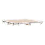 vidaXL Cadre de lit sans matelas blanc 200x200 cm bois massif de pin