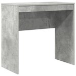 vidaXL Bureau avec rangement en bois d'ingénierie gris béton