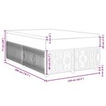 vidaXL Sommier à lattes de lit et matelas Bleu foncé 120x200cm Velours