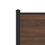 vidaXL Cadre de lit en métal sans matelas chêne marron 180x200 cm
