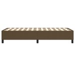 vidaXL Cadre de lit sans matelas marron foncé 90x190 cm tissu