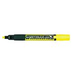 Marqueur 'wet erase smw26'  pointe biseautée  jaune x 12 pentel