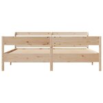 vidaXL Cadre de lit sans matelas 200x200 cm bois massif de pin
