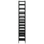 vidaXL Bibliothèque noir 127 5x28 5x172 5 cm bois d'ingénierie