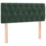 vidaXL Sommier à lattes de lit avec matelas vert foncé 120x190 cm