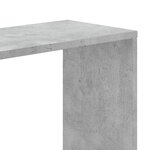 vidaXL Bibliothèque 5 niveaux gris béton bois d'ingénierie