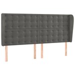 vidaXL Sommier à lattes de lit matelas et LED Gris foncé 200x200 cm