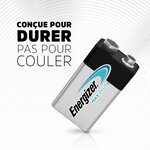 Blister de 1 Piles Carré MAXPLUS 9V 6LR61 E-Block ENERGIZER