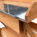 vidaXL Banc de rempotage avec étagères marron bois massif de sapin