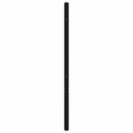 vidaXL Tête de lit métal noir 180 cm