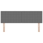 En-tête LED vidaXL Design sur le plan gris clair 72 cm en tissu en velours côtelé