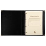 Reliure Luxe Avec Recharge 297x210 Assemblées Générales 100 Feuillets Foliotés 90g + 2 Gardes - Noir - Le Dauphin