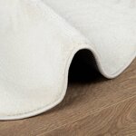 vidaXL Tapis OVIEDO à poils courts crème Ø 120 cm