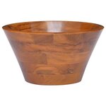 vidaXL Lavabo Bois de teck massif Φ40x20 cm