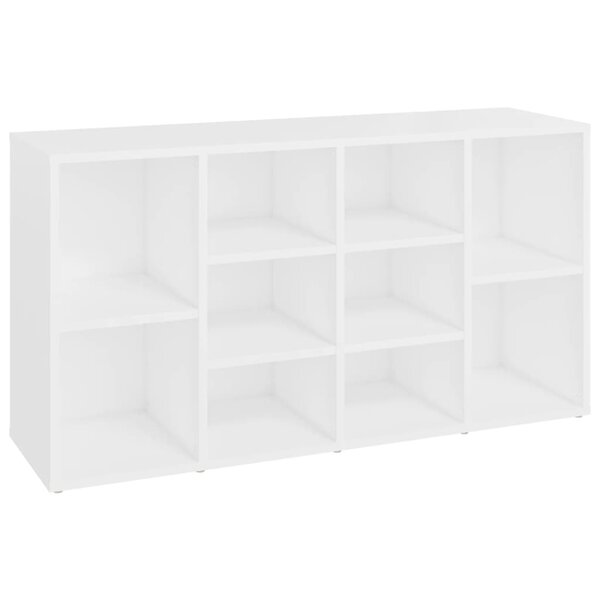 vidaXL Banc à chaussures Blanc 103x30x54 5 cm Bois d’ingénierie