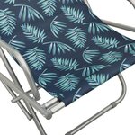 vidaXL Chaises à bascule lot de 2 Acier Motif de feuilles