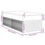 vidaXL Sommier à lattes de lit et matelas Vert foncé 80x200 cm Velours