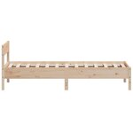 vidaXL Cadre de lit sans matelas 75x190 cm bois de pin massif