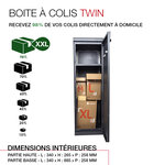 Boite à colis Twin L Gris anthracite 0206 MS