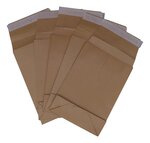 Lot de 10 enveloppes pochettes kraft armé à soufflet marron 229 x 324 + 70 mm