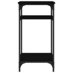 vidaXL Table d'appoint Noir 40x30x75 cm Bois d'ingénierie