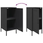 vidaXL Buffet noir 36x39x79 cm acier laminé à froid