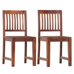 vidaXL Chaises à manger lot de 2 bois solide de manguier