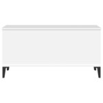 vidaXL Table basse Blanc 90x44 5x45 cm Bois d'ingénierie