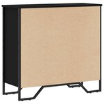 vidaXL Bibliothèque noir 80x31x74 5 cm bois d'ingénierie