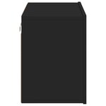 vidaXL Meuble TV mural noir 60x30x41 cm