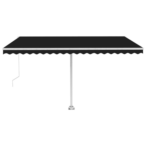 vidaXL Auvent manuel rétractable sur pied 400x350 cm Anthracite