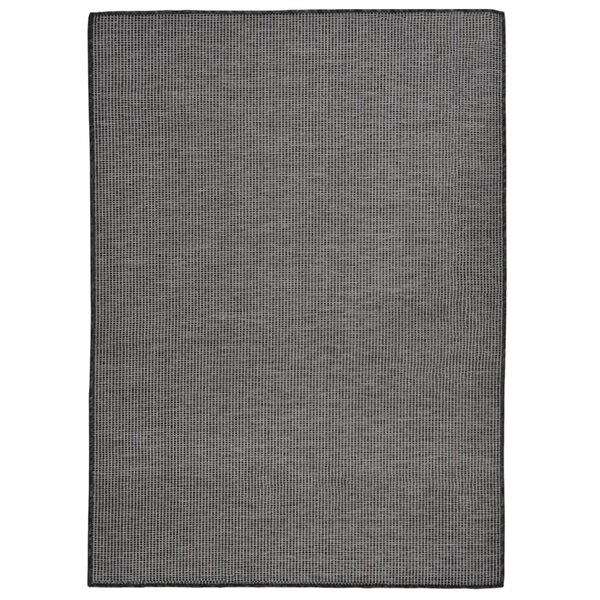 vidaXL Tapis à tissage plat d'extérieur 200x280 cm Gris
