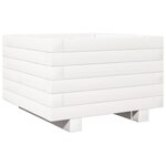 vidaXL Jardinière blanc 40x40x26 5 cm bois de pin massif