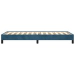 vidaXL Cadre de lit sans matelas bleu foncé 80x200 cm velours
