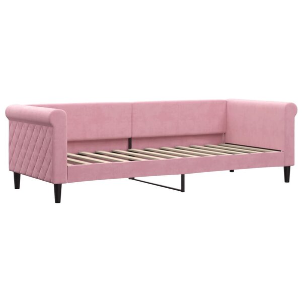 vidaXL Lit de repos sans matelas rose 80x200 cm velours
